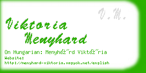 viktoria menyhard business card